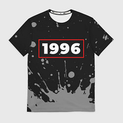 Футболка мужская 1996 - в красной рамке на темном, цвет: 3D-принт