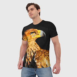 Футболка мужская Орёл полигональный, цвет: 3D-принт — фото 2