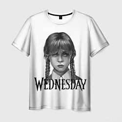 Футболка мужская Уэнсдэй Аддамс - Wednesday, цвет: 3D-принт