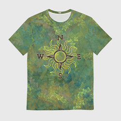Футболка мужская Солнечный компас, цвет: 3D-принт