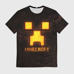 Футболка мужская Minecraft lava, цвет: 3D-принт