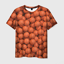 Футболка мужская Баскетбольные мячи, цвет: 3D-принт