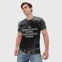 Футболка мужская Im hookah man doing hookah man things: на темном, цвет: 3D-принт — фото 2