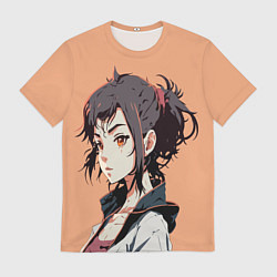 Футболка мужская Красивая девочка - аниме, цвет: 3D-принт