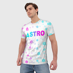 Футболка мужская Neon Astro, цвет: 3D-принт — фото 2