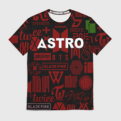 Футболка мужская Astro k-pop pattern, цвет: 3D-принт