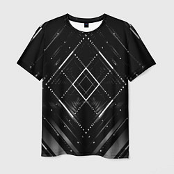 Футболка мужская Hexagon Black, цвет: 3D-принт