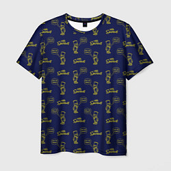 Футболка мужская Bart pattern Eat my shorts, цвет: 3D-принт