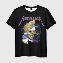 Футболка мужская Metallica - damaged justice, цвет: 3D-принт