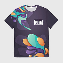 Футболка мужская PUBG graffity splash, цвет: 3D-принт