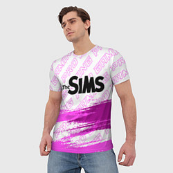 Футболка мужская The Sims pro gaming: символ сверху, цвет: 3D-принт — фото 2