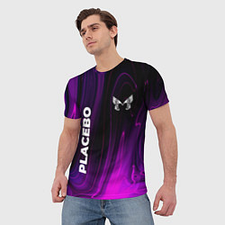Футболка мужская Placebo violet plasma, цвет: 3D-принт — фото 2