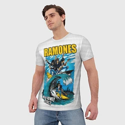 Футболка мужская Ramones rock away beach, цвет: 3D-принт — фото 2