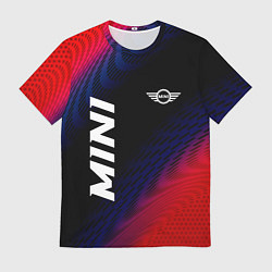 Футболка мужская Mini красный карбон, цвет: 3D-принт