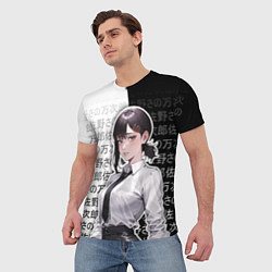 Футболка мужская Кобэни из аниме человек-бензопила, цвет: 3D-принт — фото 2