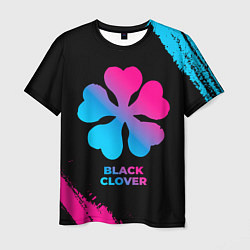 Футболка мужская Black Clover - neon gradient, цвет: 3D-принт