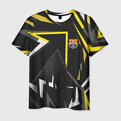 Футболка мужская ФК Барселона эмблема, цвет: 3D-принт