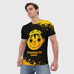 Футболка мужская Tomodachi Game - gold gradient, цвет: 3D-принт — фото 2