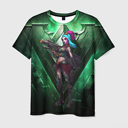 Футболка мужская Jinx art arcane league of legends, цвет: 3D-принт