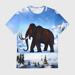 Футболка мужская Мамонт ледникового периода, цвет: 3D-принт