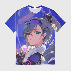 Футболка мужская Хонкай Стар Рейл: Серебряный Волк, цвет: 3D-принт