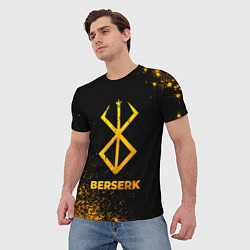 Футболка мужская Berserk - gold gradient, цвет: 3D-принт — фото 2