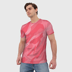 Футболка мужская Pink military, цвет: 3D-принт — фото 2