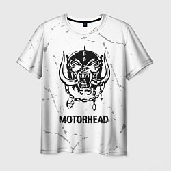 Футболка мужская Motorhead glitch на светлом фоне, цвет: 3D-принт