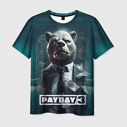 Футболка мужская Payday 3 bear, цвет: 3D-принт