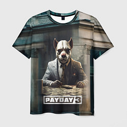 Футболка мужская Payday 3 dog, цвет: 3D-принт