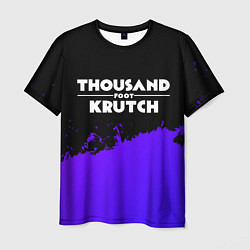 Футболка мужская Thousand Foot Krutch purple grunge, цвет: 3D-принт
