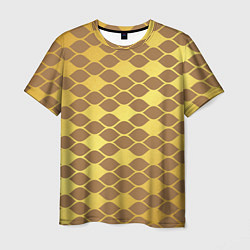 Футболка мужская Golden pattern, цвет: 3D-принт