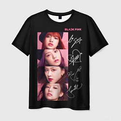 Футболка мужская Blackpink Autographs, цвет: 3D-принт