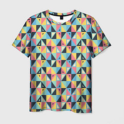 Футболка мужская Треугольная мозаика, цвет: 3D-принт