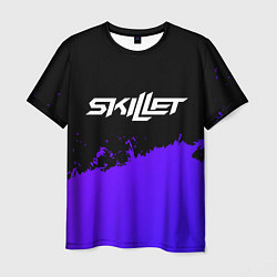 Футболка мужская Skillet purple grunge, цвет: 3D-принт
