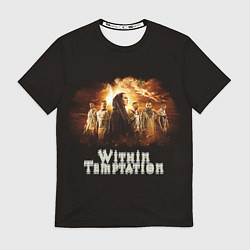 Футболка мужская Within Temptation space, цвет: 3D-принт
