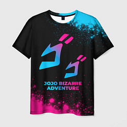 Футболка мужская JoJo Bizarre Adventure - neon gradient, цвет: 3D-принт