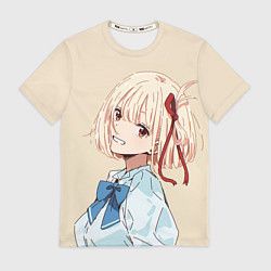 Футболка мужская Chisato Nishikigi - Lycoris Recoil, цвет: 3D-принт