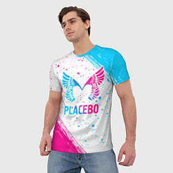 Футболка мужская Placebo neon gradient style, цвет: 3D-принт — фото 2