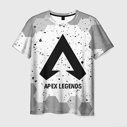 Футболка мужская Apex Legends glitch на светлом фоне, цвет: 3D-принт