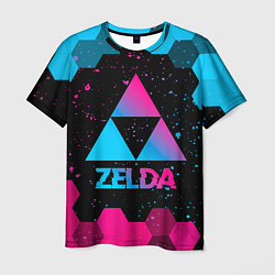 Футболка мужская Zelda - neon gradient, цвет: 3D-принт