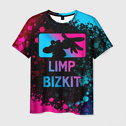 Футболка мужская Limp Bizkit - neon gradient, цвет: 3D-принт