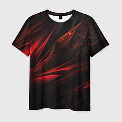 Футболка мужская Black red background, цвет: 3D-принт