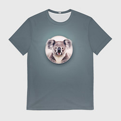 Футболка мужская Забавная коала, цвет: 3D-принт