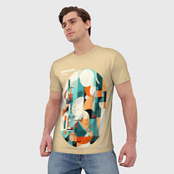 Футболка мужская Баухаус - Ацтек, цвет: 3D-принт — фото 2