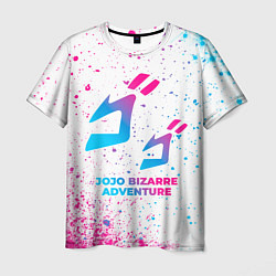 Футболка мужская JoJo Bizarre Adventure neon gradient style, цвет: 3D-принт