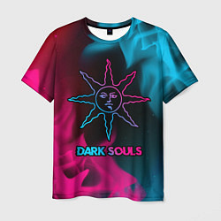 Футболка мужская Dark Souls - neon gradient, цвет: 3D-принт