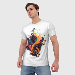 Футболка мужская Пламя феникса, цвет: 3D-принт — фото 2
