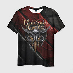 Футболка мужская Baldurs Gate 3 logo dark, цвет: 3D-принт
