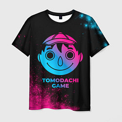 Футболка мужская Tomodachi Game - neon gradient, цвет: 3D-принт
